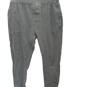Bottoms up men’s ‎ Gray Ribbed joggers Sweatpants Size M Casual Relaxed Fit